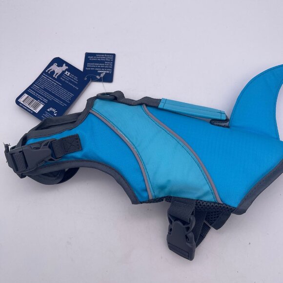 NEW Youly Dog Shark Float Floatation Vest XS 9-13 Pounds/Chest 14-19” Blue Gray - Picture 3 of 6